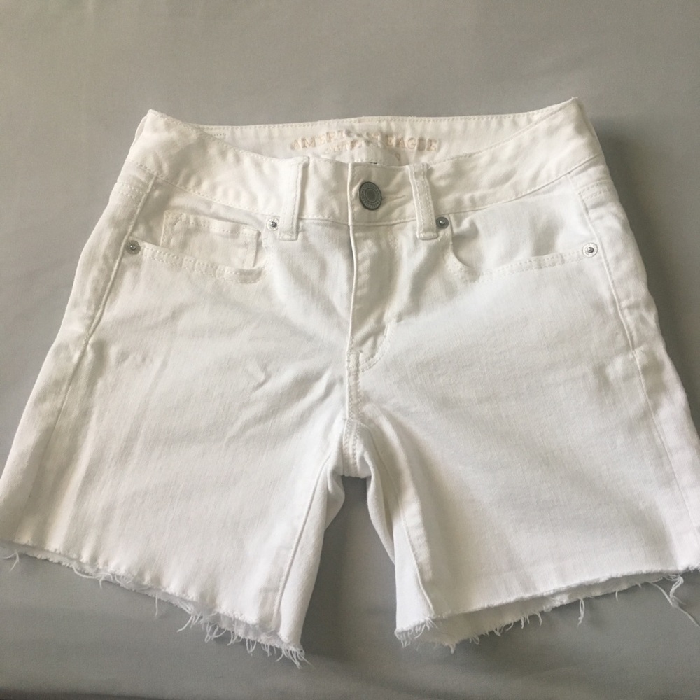 White American Eagle Jean Shorts